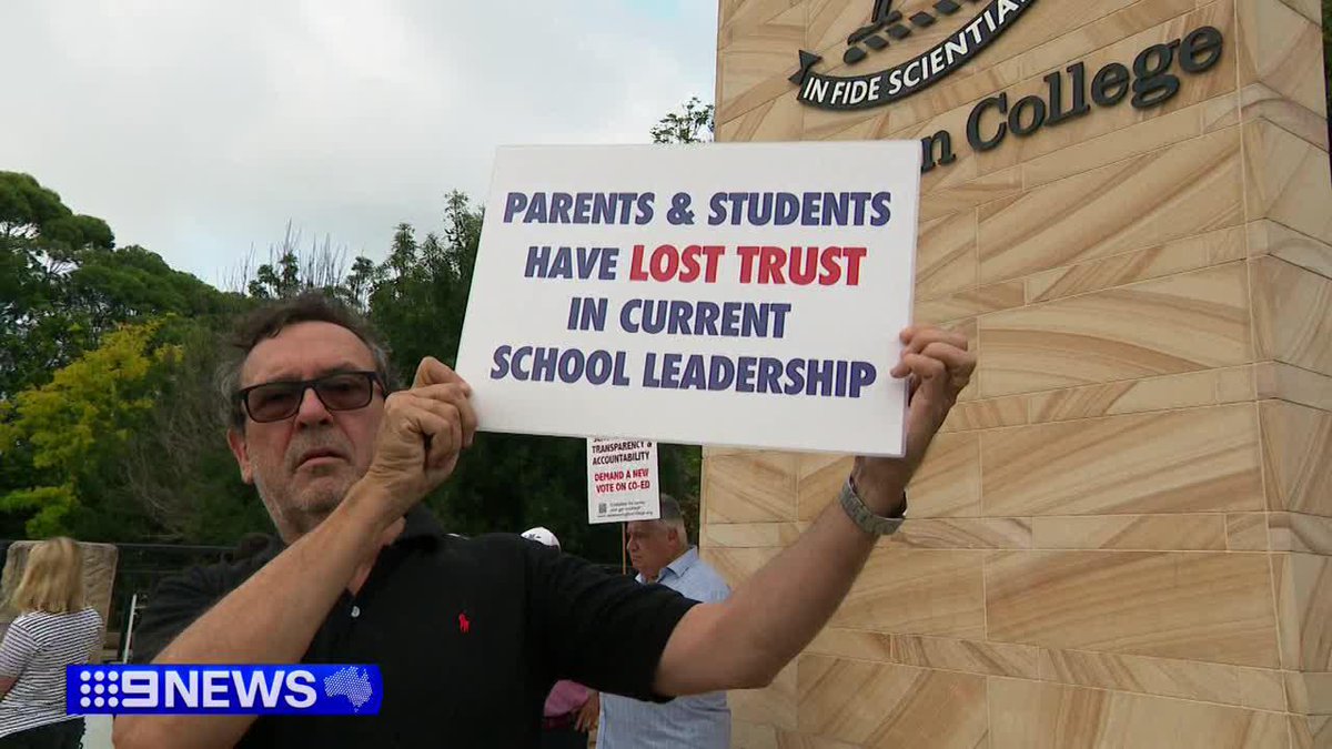 Parents have protested outside one of Sydney's most exclusive boys schools, angry over the decision to turn the college co-ed. READ: Massilia Aili #9News