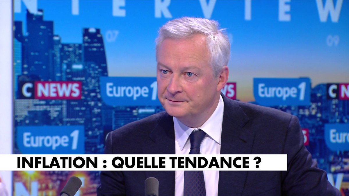 Bruno Le Maire : «Je me suis engagé à ce que l’inflation décroisse rapidement. Les engagements que je prends, je les tiens» dans #LaGrandeInterview