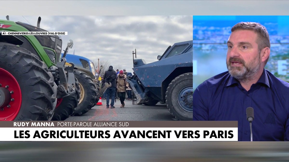 Rudy Manna : «On peut être policier et apporter notre soutien aux agriculteurs qui souffrent» dans #MidiNews
