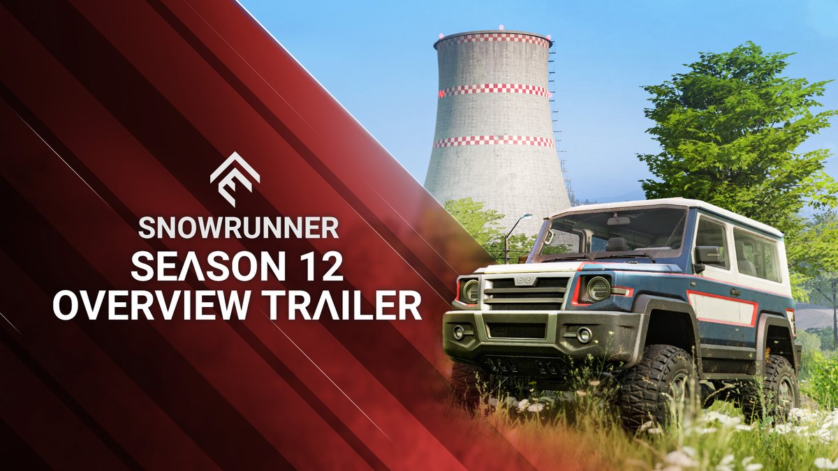 🚚SnowRunner heads to North Carolina for its Season 12, now available on PC &amp; consoles for all Year 3 Pass owners! Participate in the construction of a nuclear power station with the Public Energy expansion! Get SnowRunner &amp; the Year 3 Pass now: