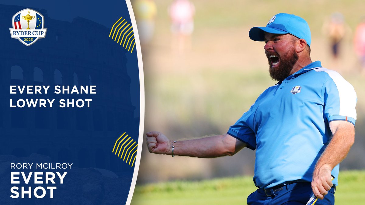 Shane's passion 💪 Watch every Shane Lowry shot caught on camera at the 2023 Ryder Cup.