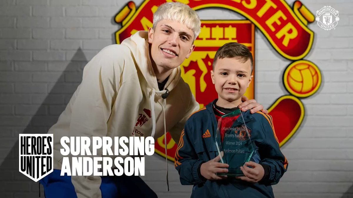 A magical day for an inspiring little boy ❤️ Seven-year-old cancer survivor and massive Red, Anderson, recently visited Carrington for an experience he'll never forget... ✨ #MUFC