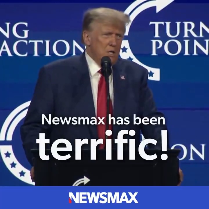 Trump says NEWSMAX is 'terrific!' Find out why: