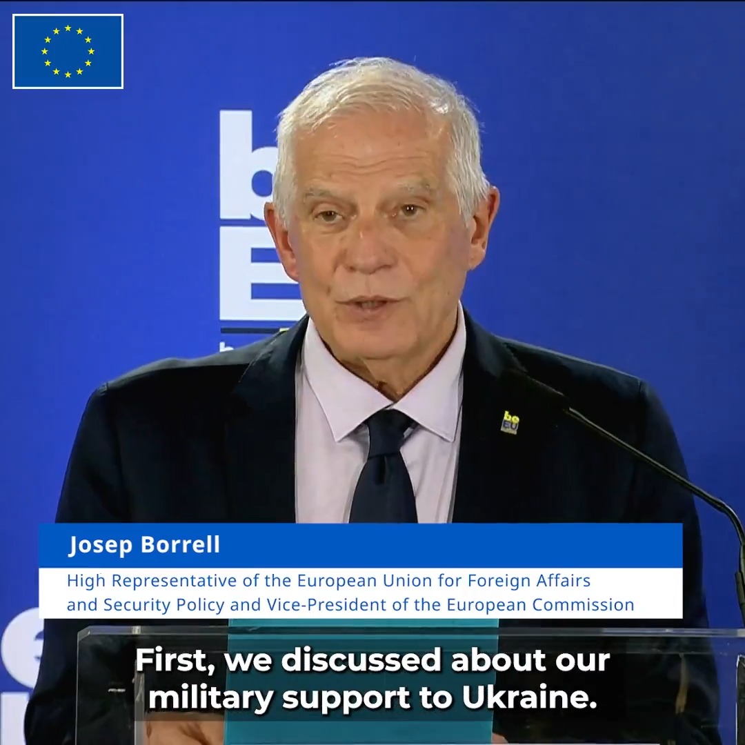 EU fully committed to support Ukraine militarily: €28 bln mobilised + €21 bln planned for 2024, 40k soldiers trained + 20k to be trained. And more is needed. At today's informal EU Defence Council, HR/VP Josep Borrell Fontelles reiterated the urgency of further support, also long term