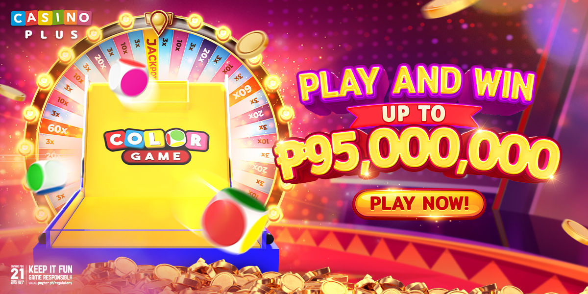 Easy play, WIN big with Color Game Casino Plus! Roll into our 95,000,000 Grand Jackpot today!