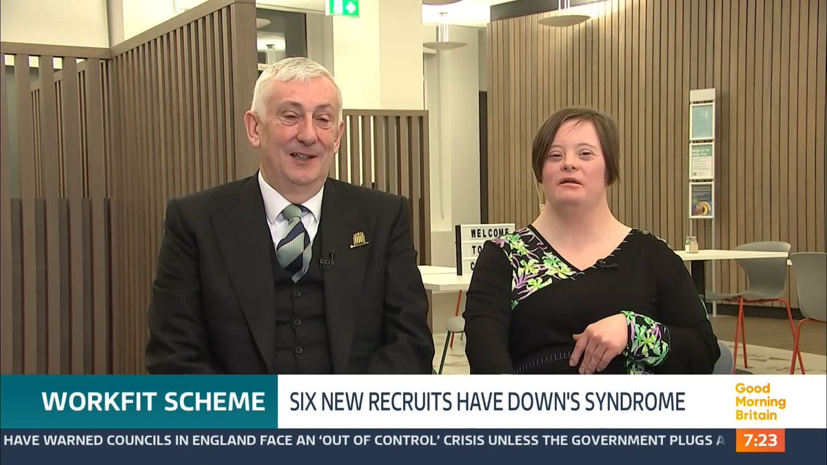 Six new employees who have Down’s syndrome are now working in the Palace of Westminster as part of a pioneering programme to get people with the condition into work. Amy works as a catering assistant as part of the initiative and is keen to serve some top dogs in government!