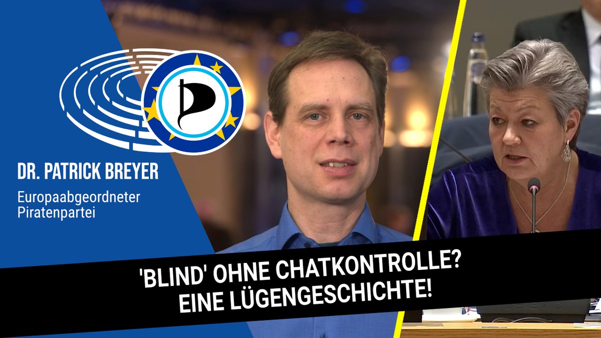 Die EU will die massenhafte #Chatkontrolle und Ausleitung eurer Privatchats und Intimfotos auf Facebook, Instagram, Gmail, XBox verlängern - Plenarabstimmung nächste Woche! Doch die offizielle Begründung ist eine Lügengeschichte, zeigt mein Video. #Piraten