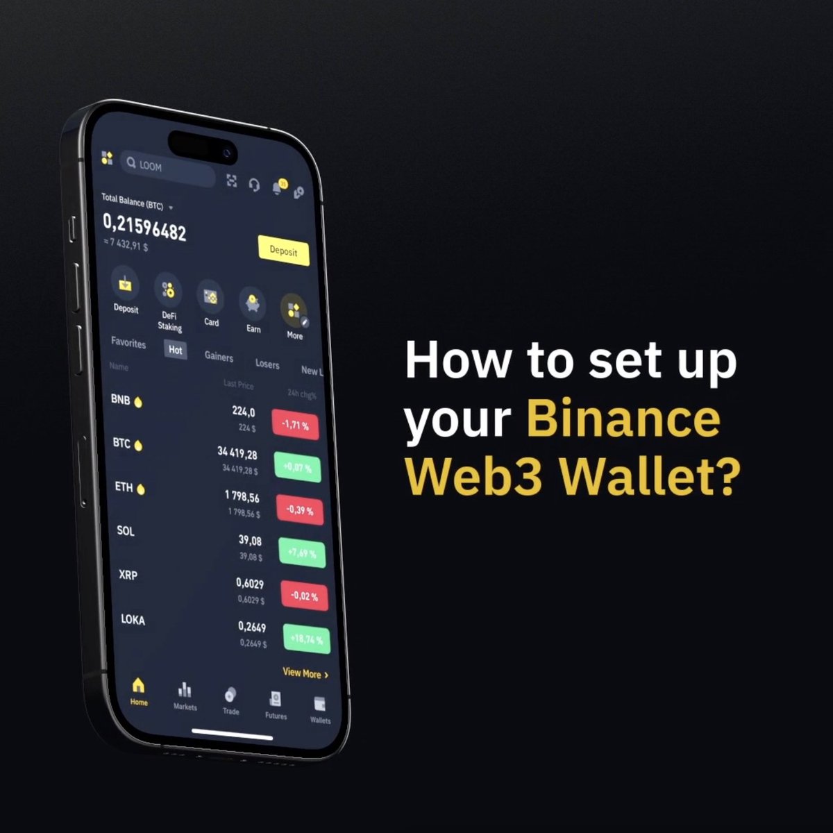 Getting set up with your #Binance Web3 Wallet couldn't be easier. Don't believe us? Just watch ⤵️