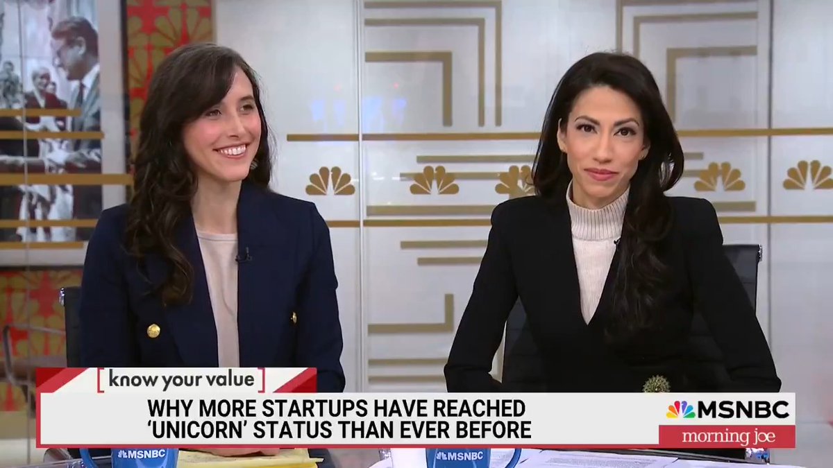 "There are several factors at play here, chief of which are the economic conditions." Maggie McGrath joins Mika Brzezinski, Huma Abedin on Morning Joe to discuss why more startups have reached unicorn status than ever before. Know Your Value