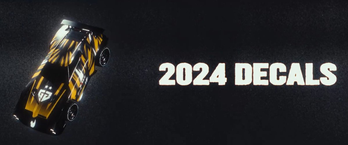 Someone ask for black and gold? 🐯 Introducing our 2024 GGM1 Decals, available soon! #GenGxMobil1 #RLCS Mobil 1 Racing