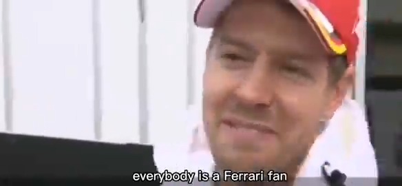 ❤️ "Everybody is a Ferrari fan. Even if they say they're not, they are Ferrari fans."