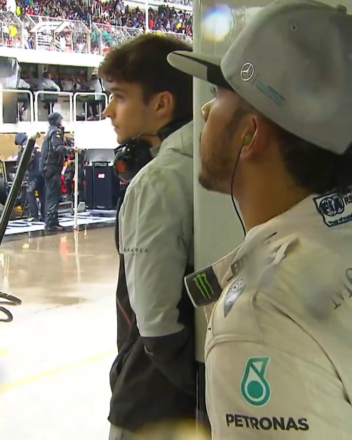 Who would've guessed these two would be team mates in 2025 🥹❤️ #F1 Charles Leclerc Lewis Hamilton