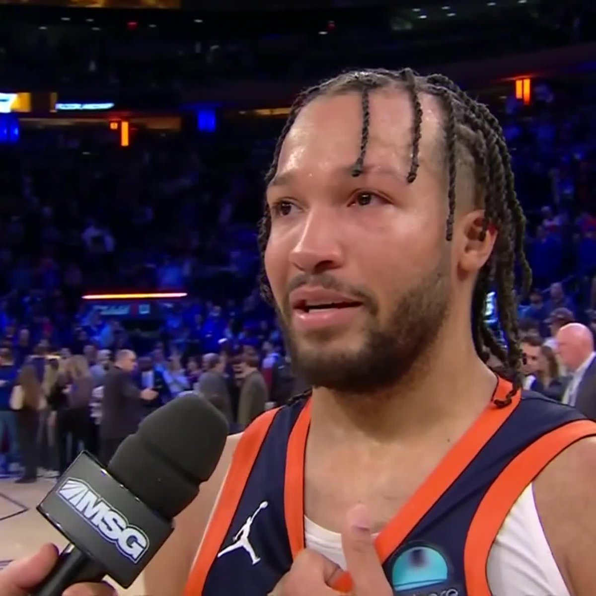 Dropped 40, got named to his first All-Star team, the recipient of MVP chants at MSG Jalen Brunson can’t believe this is his life right now