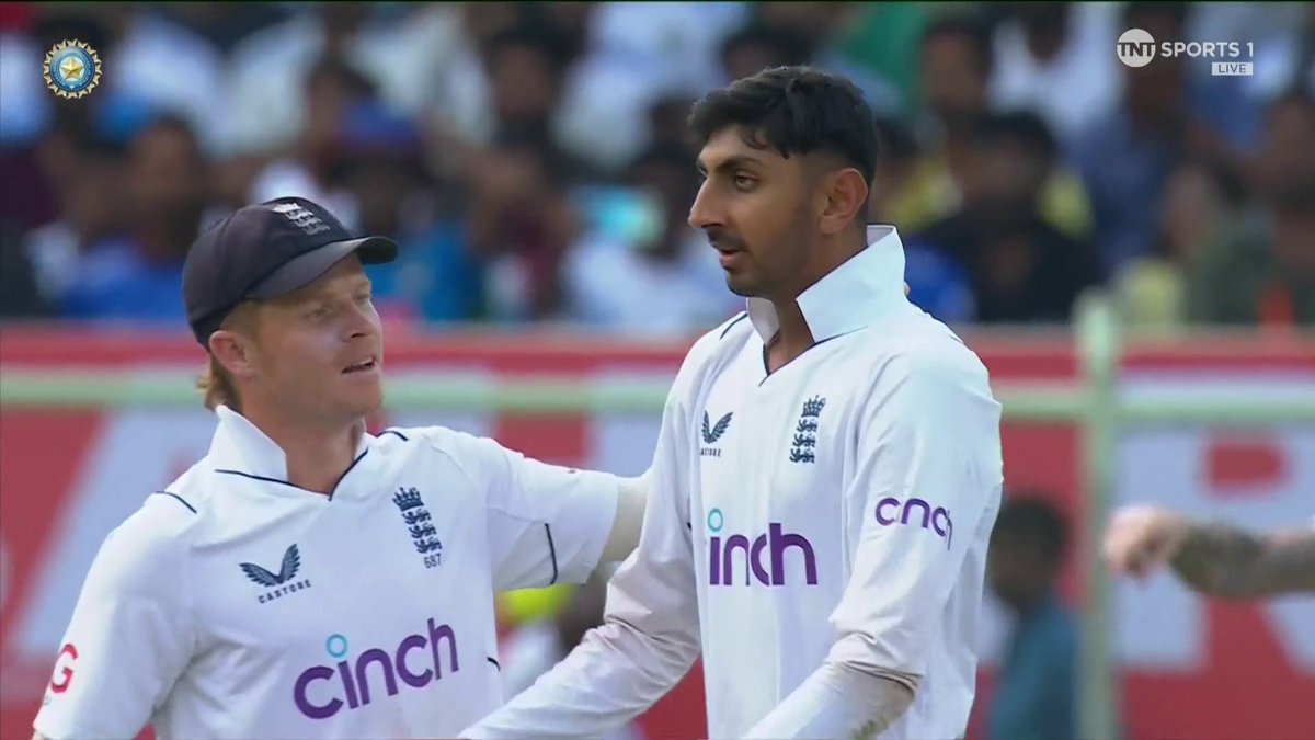 An excellent first day of Test cricket for Shoaib Bashir 👏🏴 Watch #INDvENG LIVE on TNT Sports and discovery+ UK 📺