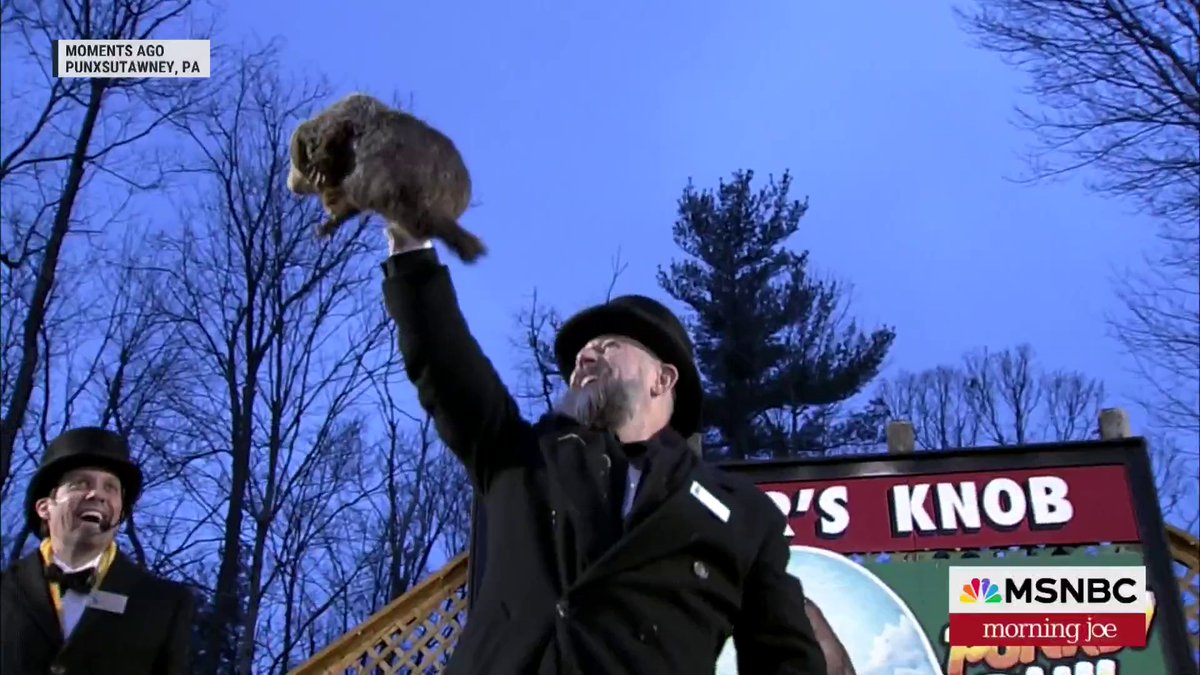 Groundhog Day, Punxsutawney Phil does NOT see his shadow and predicts an early spring is on the way!