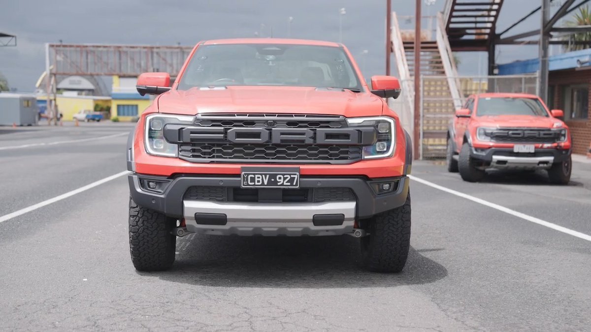 While visiting Ford Australia, I got to meet with some of our @FordPerformance racing teams. Was so fun having Supercars driver Chaz Mostert show me around Calder Park Raceway in the Ford Ranger Raptor! Great hanging with Chaz and hearing what he loves most about this “ute”. @FollowWAU