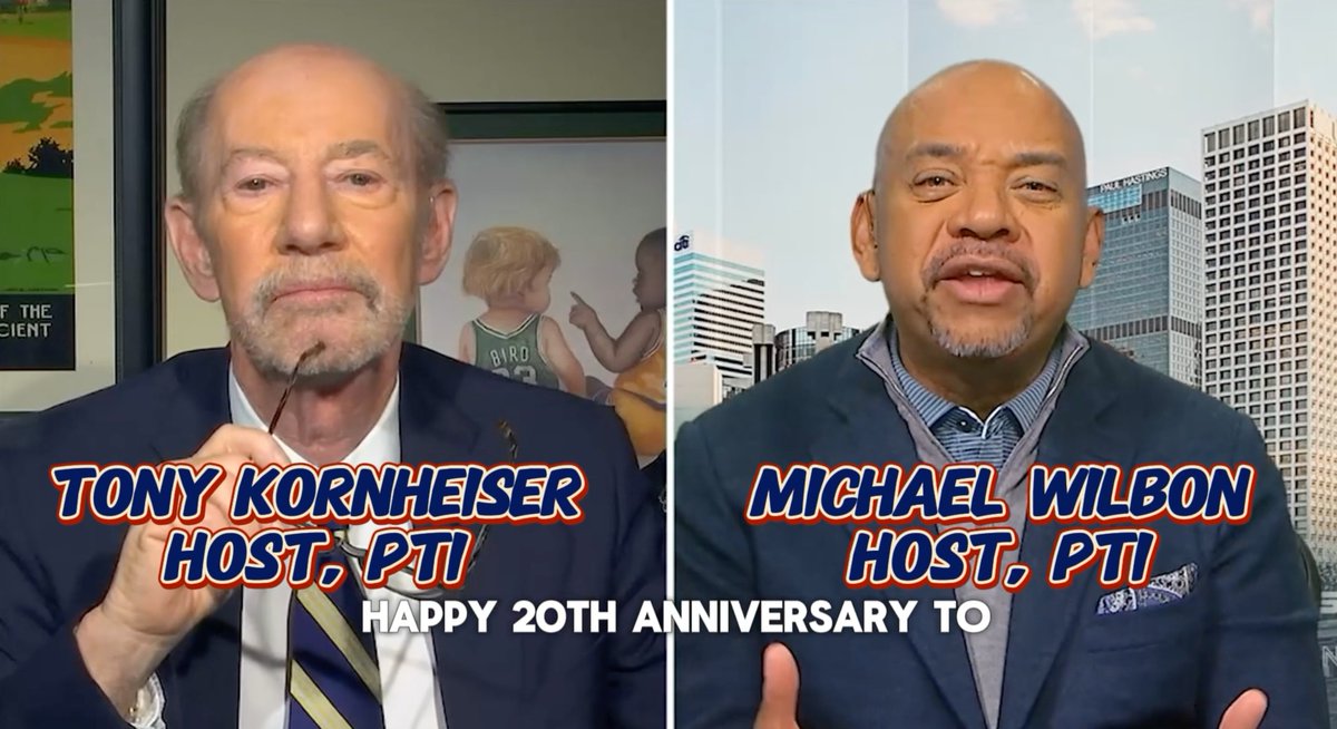 Did you know Tony Reali originally joined ESPN in 2000 as a quiz show researcher, first gaining national acclaim as PTI's 'Stat Boy'? Tony Kornheiser & Michael Wilbon salute Reali as he celebrates 20 years hosting Around the Horn 🔗