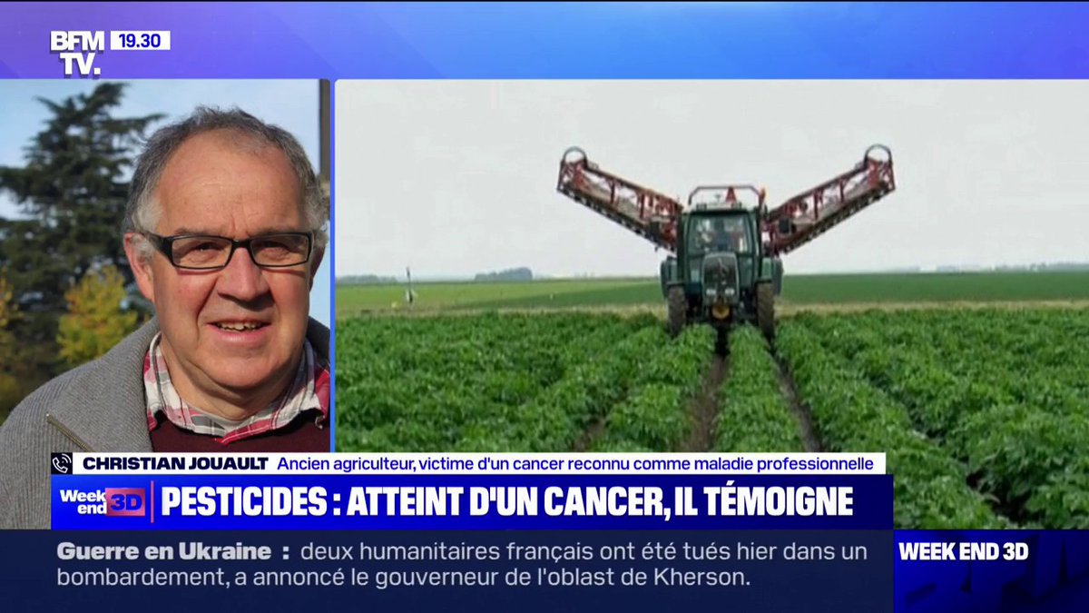 💬 "C'est totalement inacceptable" ➡ Christian Jouault, ancien agriculteur victime d'un cancer reconnu maladie professionnelle, réagit à la mise "en pause" du plan Écophyto