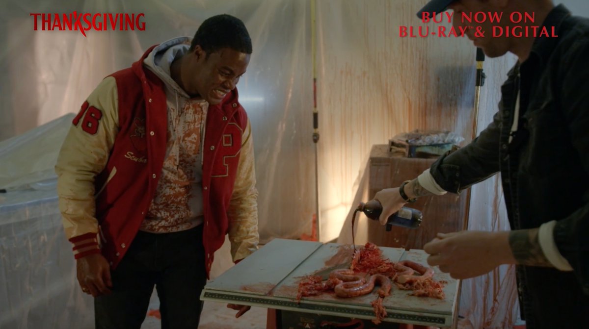 It took a lot of (fake) blood, sweat, and more (fake) blood to make #ThanksgivingMovie happen. Buy Thanksgiving now on Blu-ray &amp; Digital: