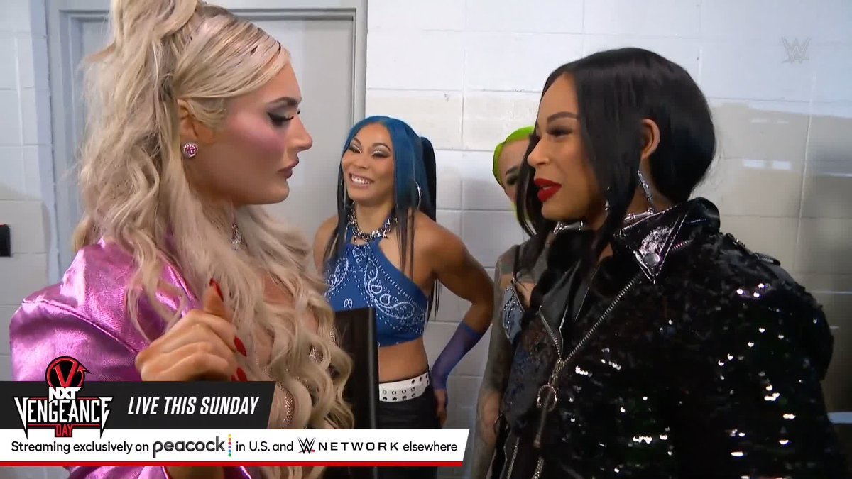 Did that just happen?! Her first night on #SmackDown and Tiffany Stratton is already not making any friends 😳 #SmackDown