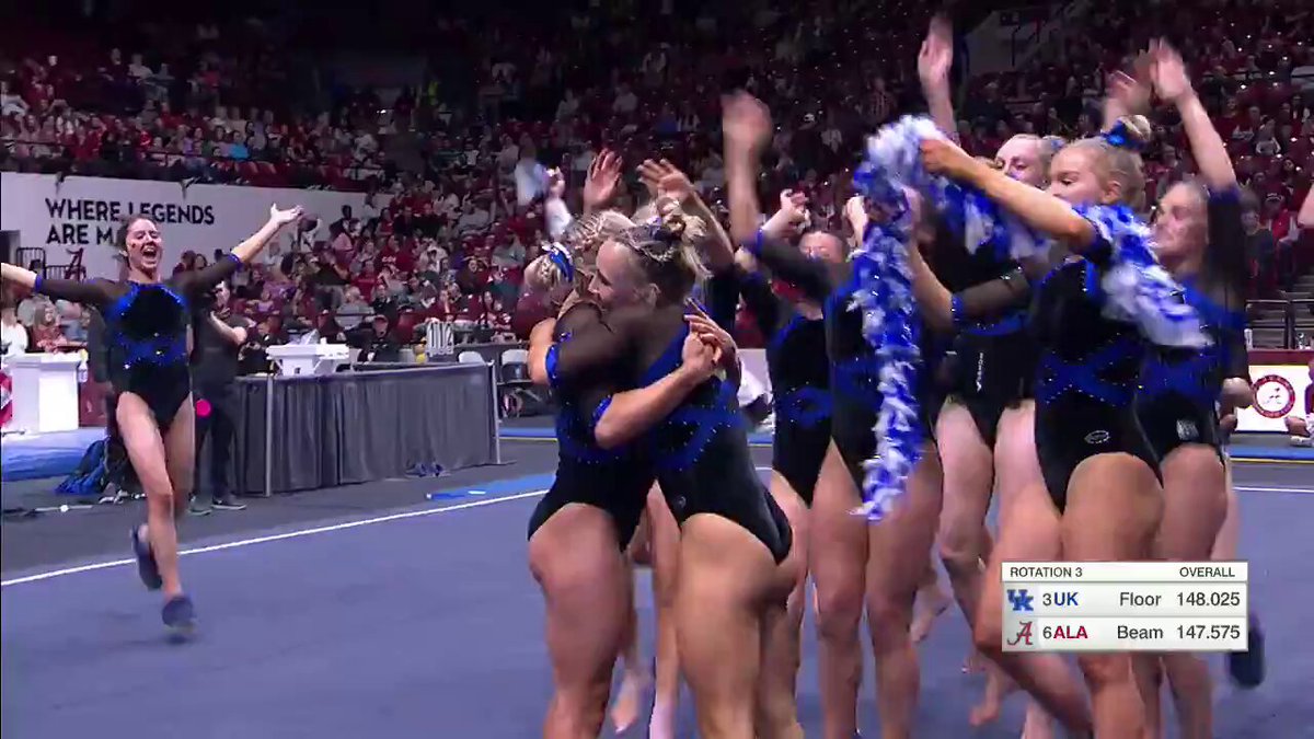 RAENA WORLEY GETS A PERFECT 10.000 ON FLOOR!!!!!! HER SECOND CONSECUTIVE 10 AND FIRST EVER ON THE ROAD!!!!!!!!!!!! 🙀🙀🙀 📺 📊 #WeAreUK | #Team50