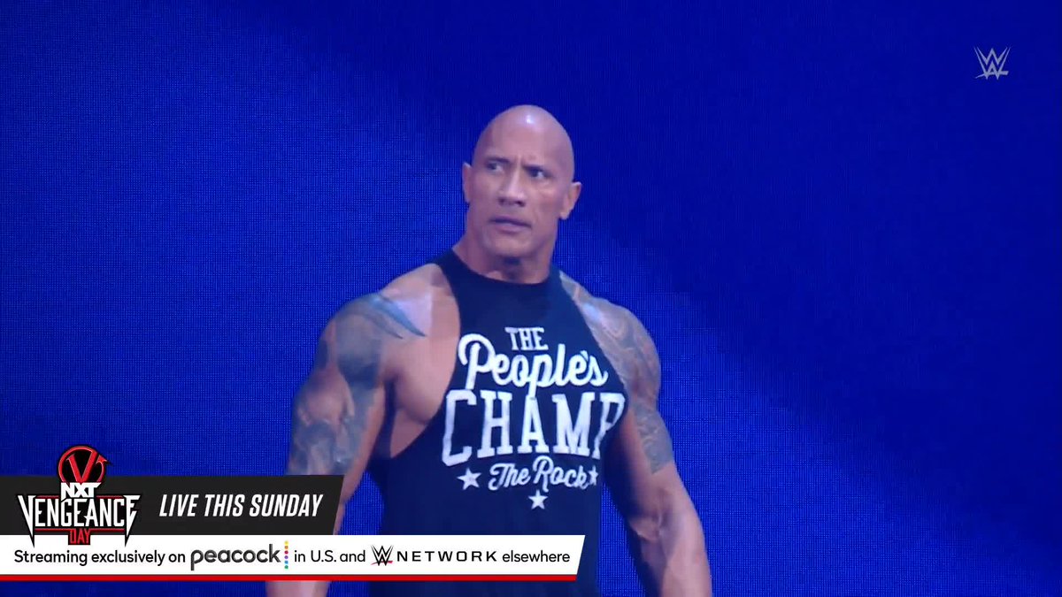 NO. WAY. Dwayne Johnson is here on #SmackDown!!!!
