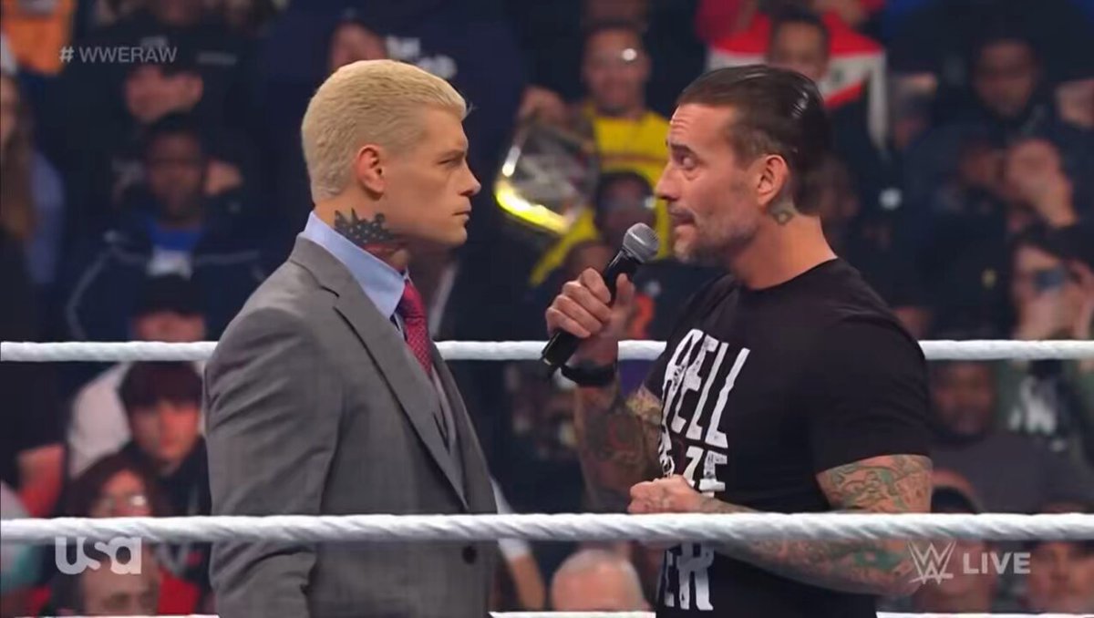 11 years later Cody is getting the CM Punk Road to Wrestlemania Experience but 10x worse. Sick to my stomach.