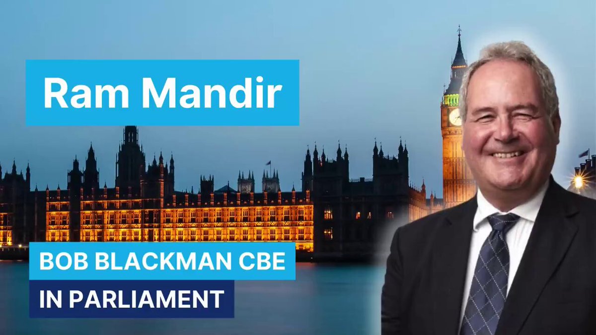 British MP Mr Bob Blackman calls out BBC for their biased reporting against India (especially #RamMandir) from the British Parliament...
