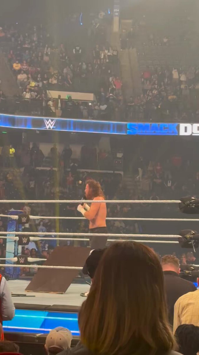 After the show, Sami said, “it’s awesome to have The Rock. We’re lucky to have him. But you know, The Rock is lucky to have the WWE, too. Because we are living in the best time with the best superstars in the WWE.” And then he said this. #wwe #SmackDown