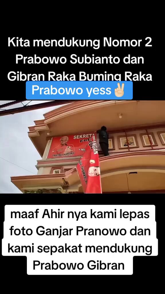 Jika relawan GP berangsut beralih dukung #PrabowoGibran2024 apakah itu juga salah Presiden Jokowi ? Biarkan video bicara yg pasti #GueMauSatuPutaran