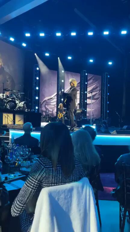 .Bon Jovi performing their upcoming single "Legendary" at MusiCares #PersonOfTheYear Credit: Brian Baumwoll on FB