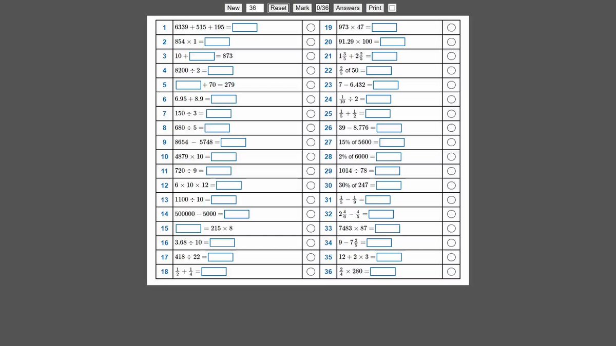 Custom KS2 arithmetic tests are here! Please watch and share if you find this useful. Massive thanks to all the members that now support the site. It wouldn't be possible without you!
