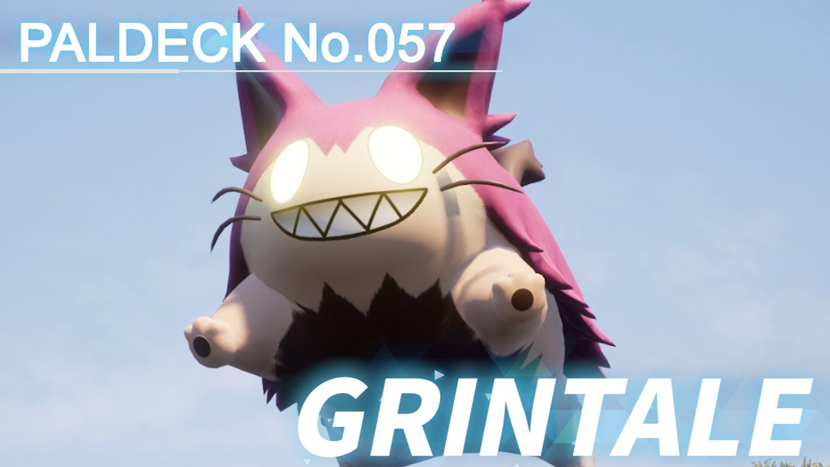 #Paldeck released! #Paldeck entry No.057 is Grintale, a pal that glares at you when you enter its territory. Full Ver #Palworld #Pocketpair #STEAM