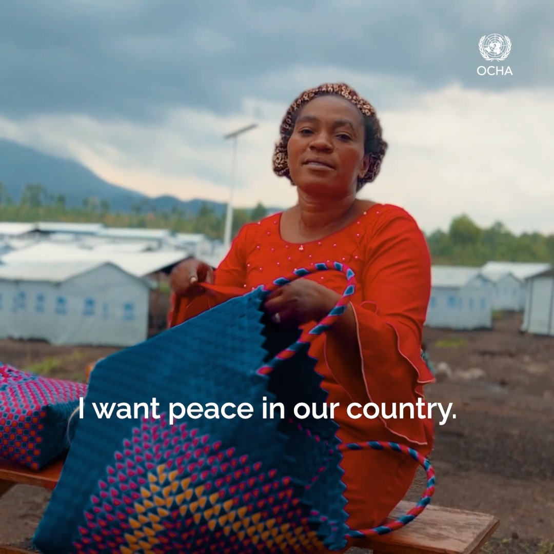 "We want peace." 6.5 million internally displaced people in #DRCongo desperately need peace to be able to return home.