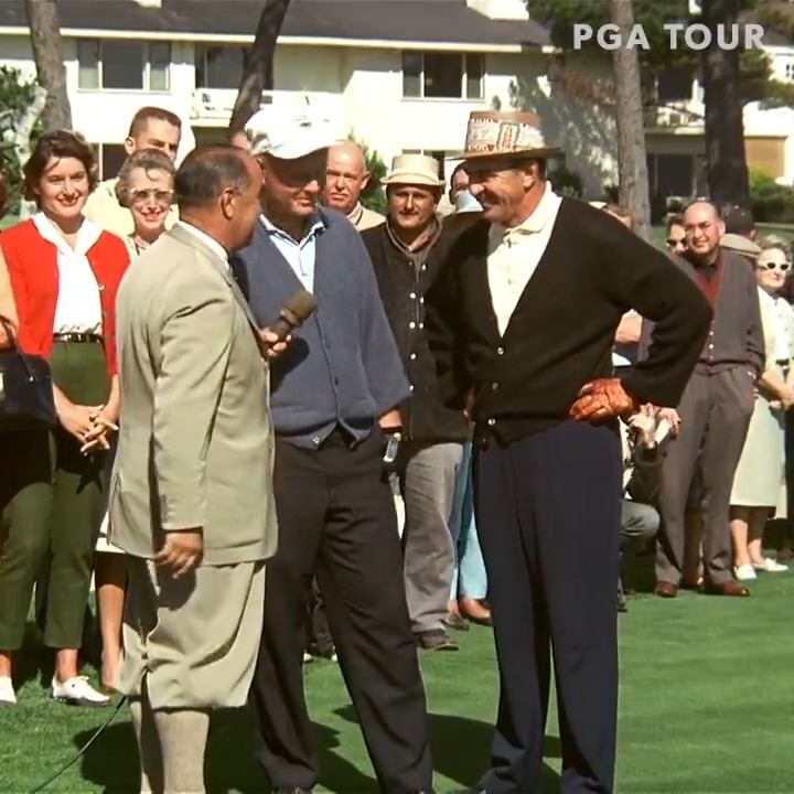 Nicklaus vs. Snead. 1963 at Pebble Beach did not disappoint with these two greats. #TOURVault