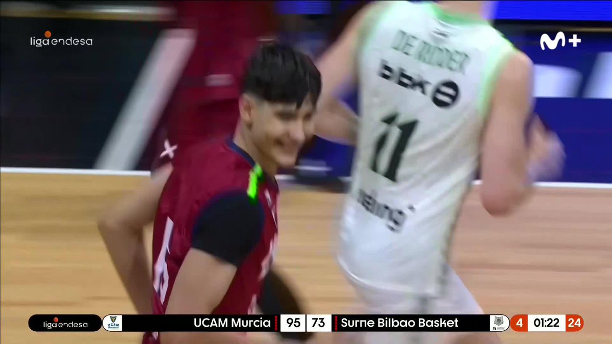 La ๐๐ผ๐ป๐ฟ๐ถ๐๐ฎ de la Jornada. ยกDisfrutar de tus primeros minutos en #LigaEndesa y anotar! ยกUn debut de ensueรฑo para Fabiรกn Flores! โจ ๐บ Movistar Plus+ | UCAM Murcia #ListosParaRomperla