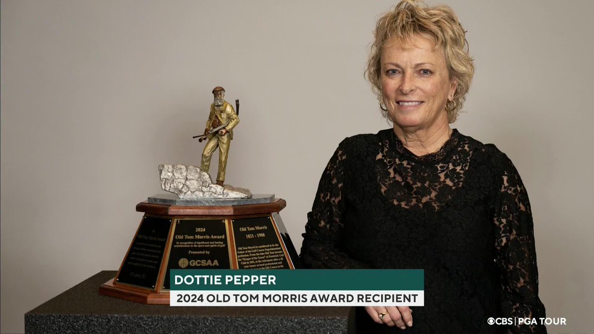 Congratulations to our Dottie Pepper on receiving the 2024 Old Tom Morris Award, presented by GCSAA.