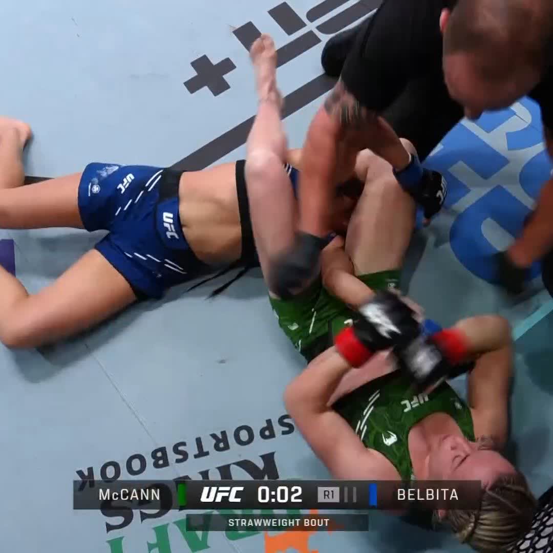 ARMBAR FOR THE WIN💪 Molly McCann gets the submission victory in round one! #UFCVegas85
