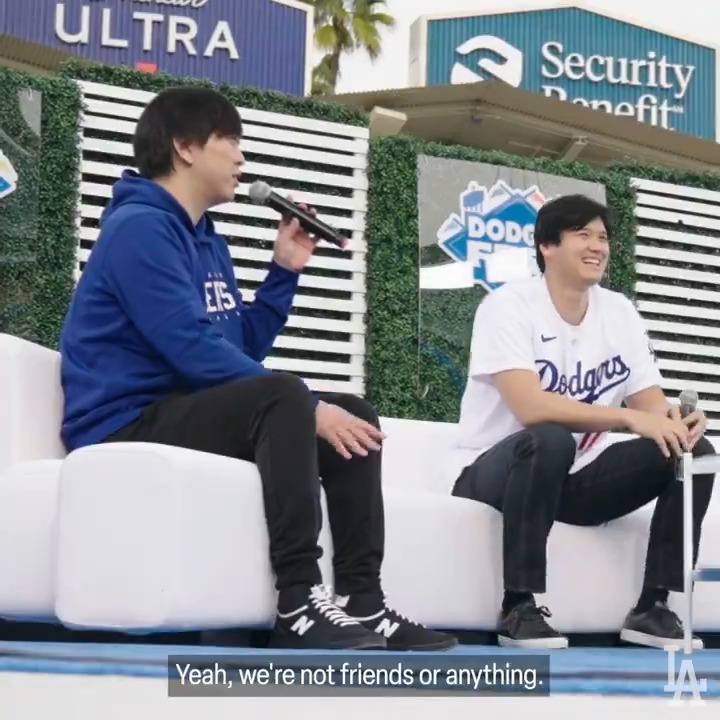 Shohei's got jokes. 😂