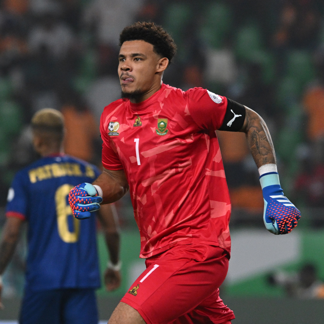 Tonight was 𝗵𝗶𝘀 night. 🧤 Ronwen Williams with his fantastic #SaveOfTheDay! 🔥 #TotalEnergiesAFCON2023 | Ecobank Group