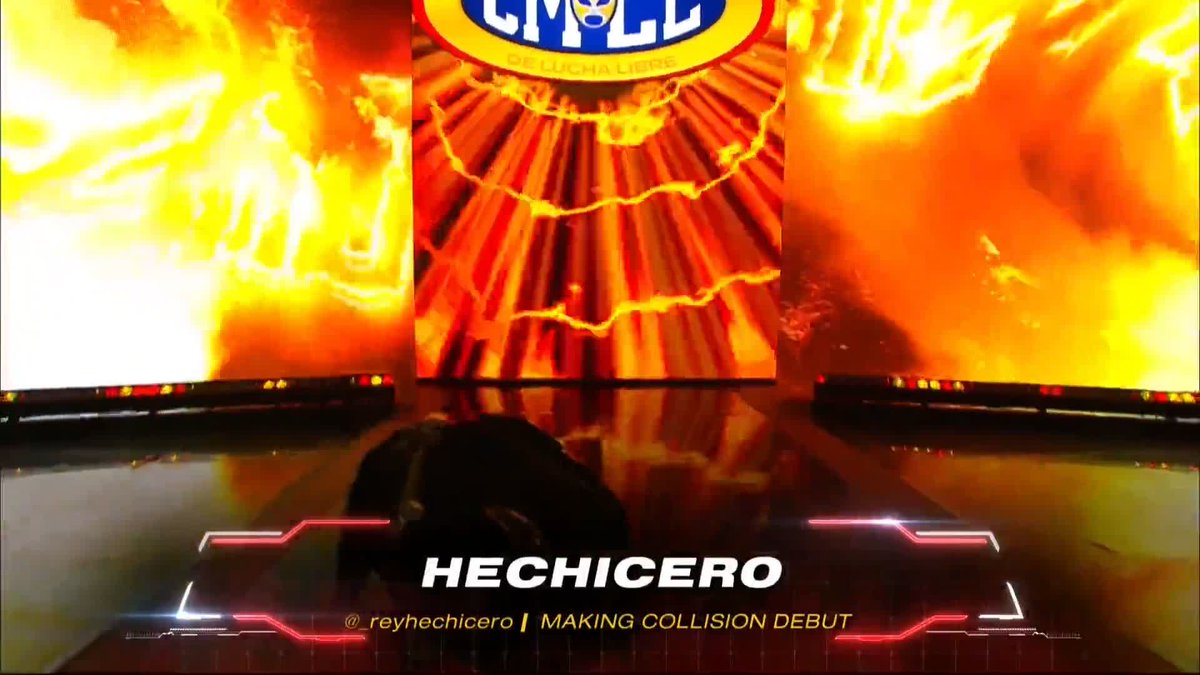 Hechicero makes his Collision debut right now to take on Bryan Danielson LIVE on TNT! Watch #AEWCollision LIVE on TNT! Bryan Danielson | Rey Hechicero