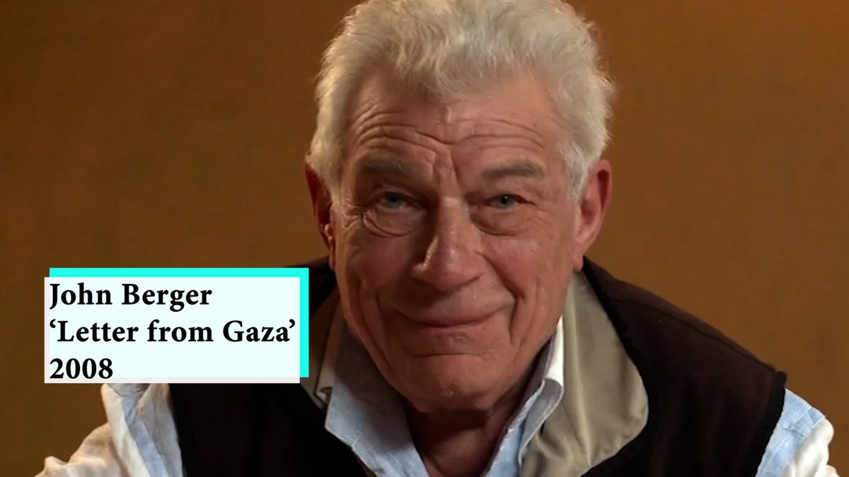 In an address to the inaugural Palestine Festival of Literature in 2008, John Berger gave a moving reading of Ghassan Kanafani's 'Letter from Gaza', written in 1956