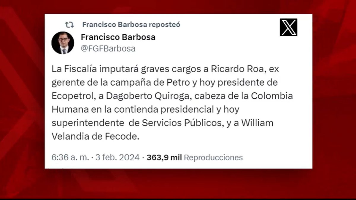 #NoticiasUno| Fiscalía Colombia dice que es falsa cuenta @FGFBarbosa pero su contenido parece verídico. Aquí, la explicación