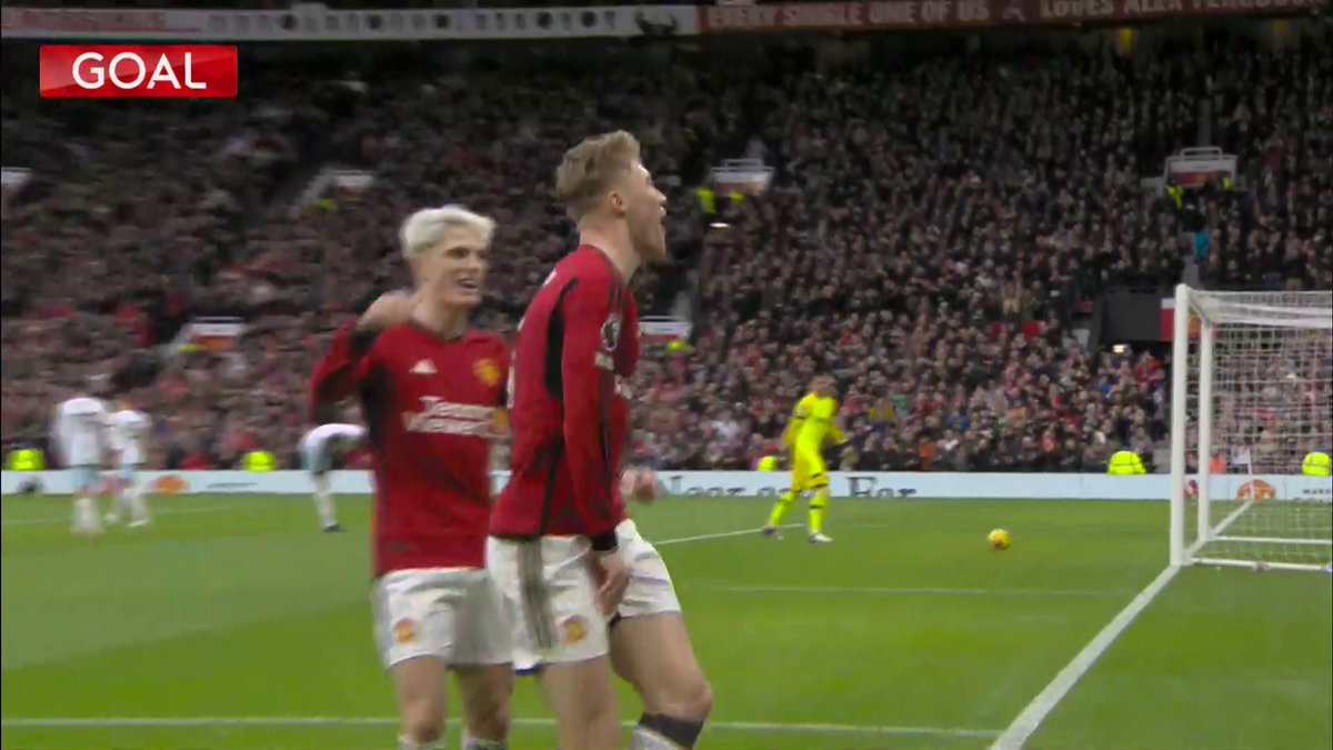 Rasmus Højlund scores on his birthday! 🔥🎂