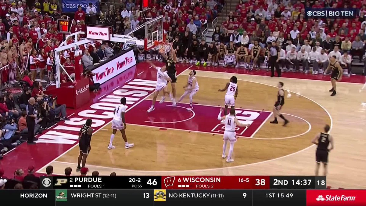 First jam of the day: a Zach Edey alley-oop 💥 Purdue Men's Basketball