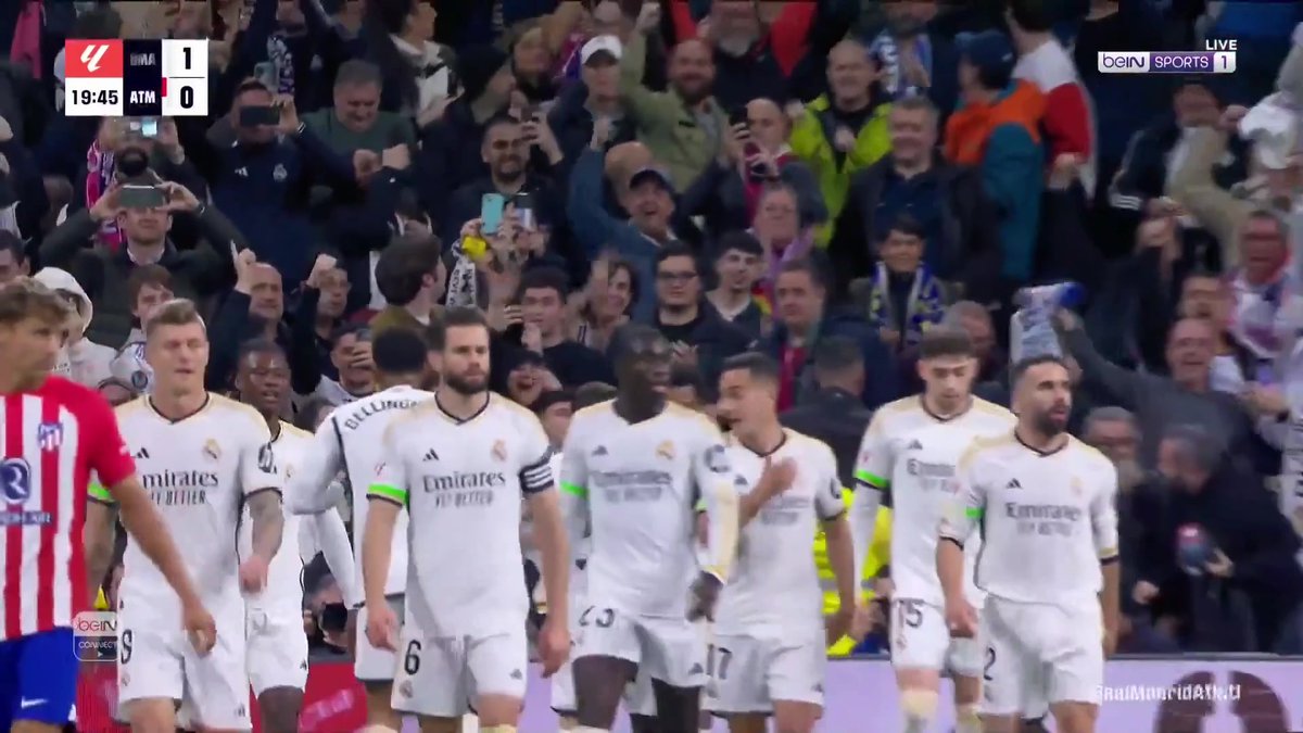إبراهيم دياز يفتتح التسجيل لريال مدريد في شباك أتلتيكو مدريد #الدوري_الإسباني #ريال_مدريد_اتلتيكومدريد