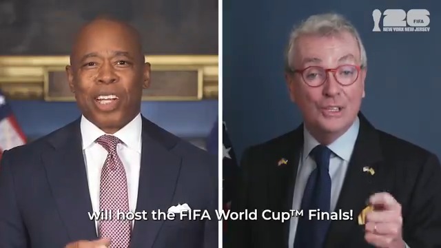 ANOTHER win for New York City and New Jersey — the world's game is coming to the world's biggest stage! The FIFA World Cup 2026 FINAL is coming to town and we are ready to take the pitch. See you in '26! #WeAreNYNJ #WeAre26 #FIFAWorldCup