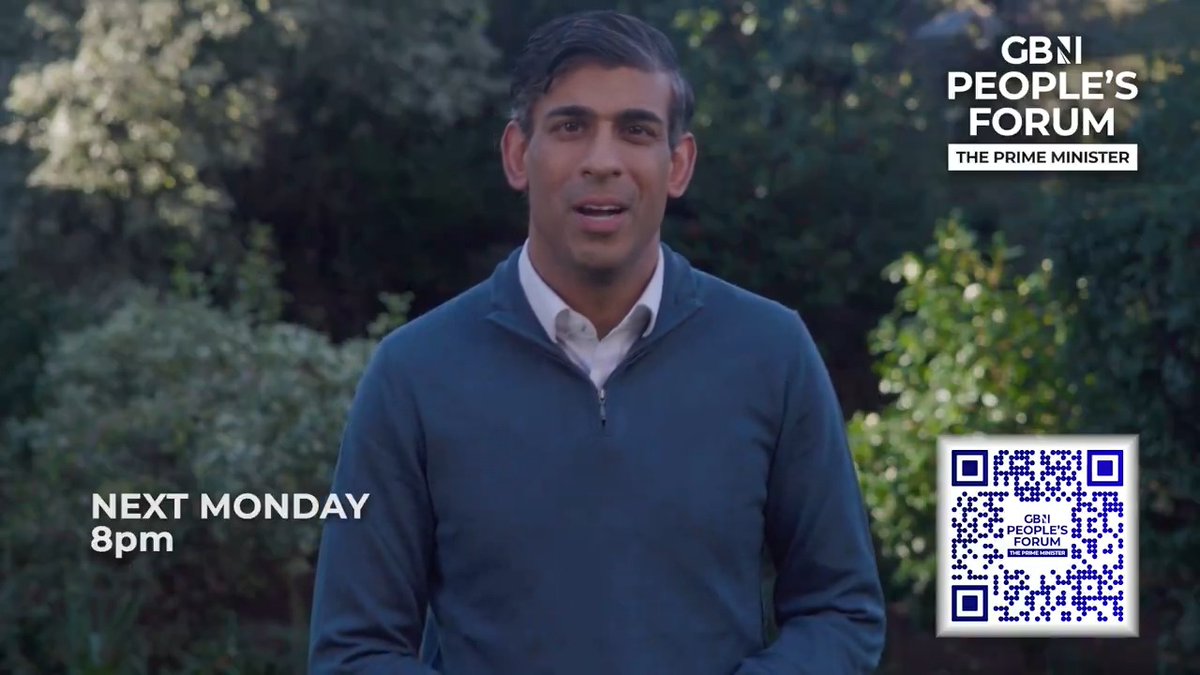 Next week Rishi Sunak will take part in an hour long Q&A with voters from across the UK for "GB News People's Forum: The Prime Minister". Register your interest now for the chance to be part of the studio audience.