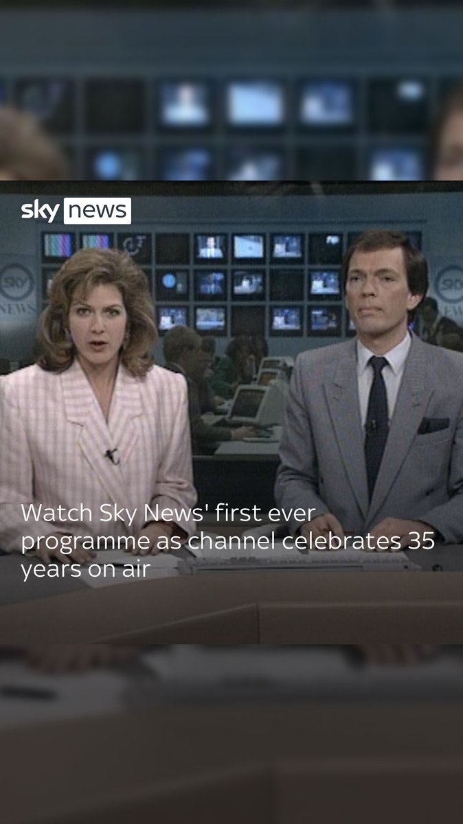 Look back on Sky News' first broadcast from 5 February 1989 as the news channel celebrates its 35th birthday 👇 🔗