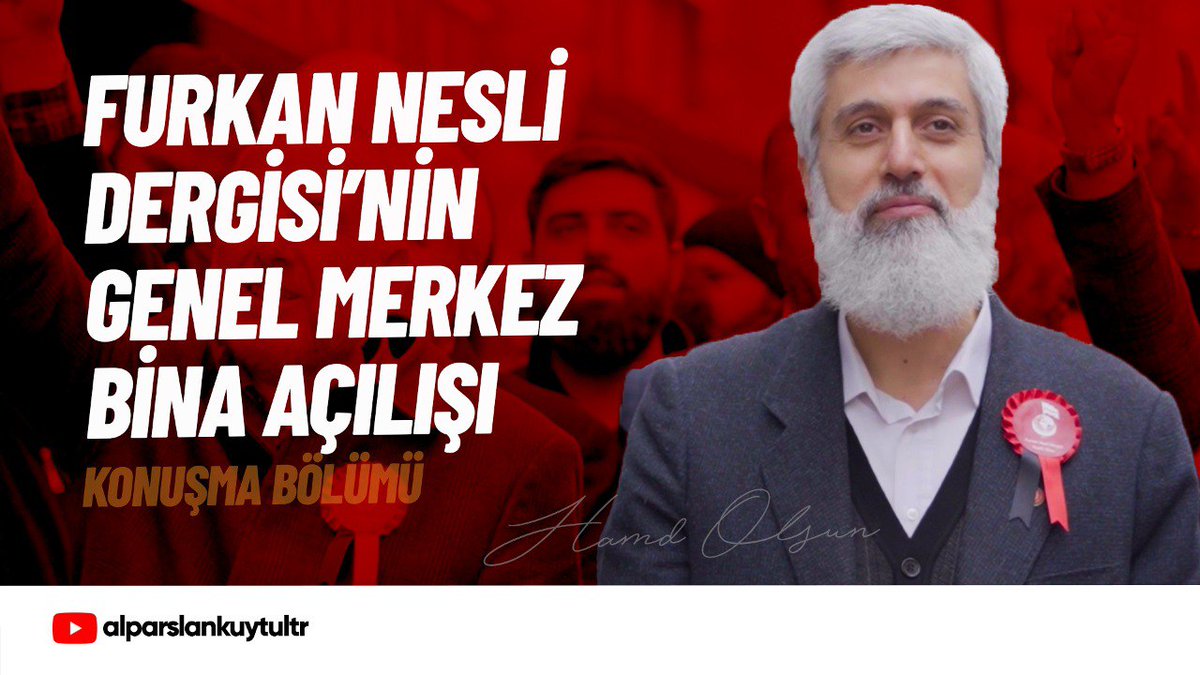 Furkan Hareketi; zulümlerle, engellemelerle, susmayacağını, engellenemeyeceğini dünyaya ispat etti! • Furkan Nesli Dergisi Yeni Bina Açılış Konuşmasından •